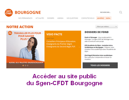Accéder au site public